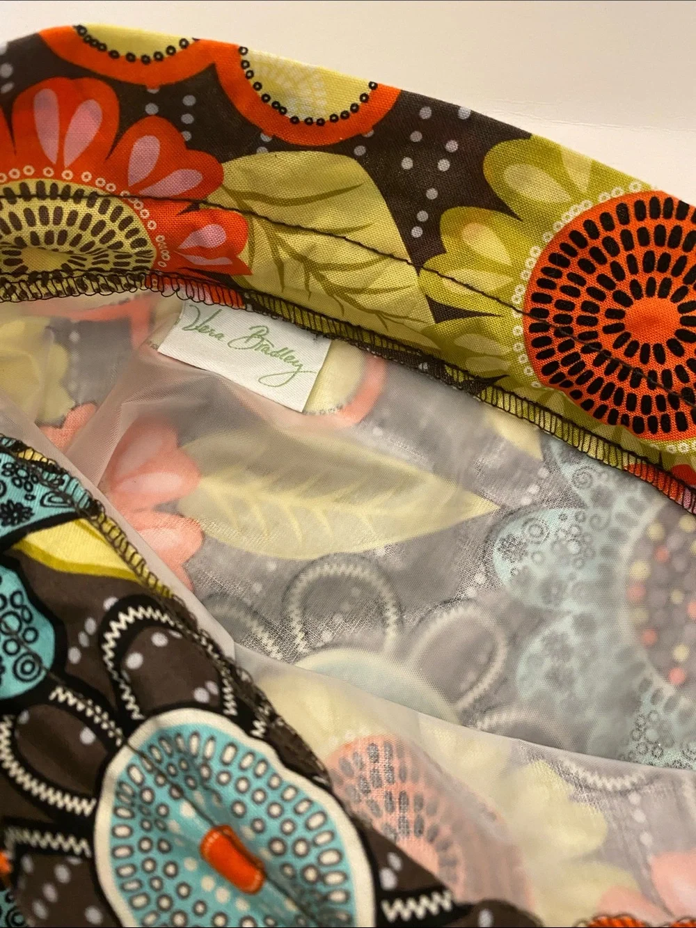 Vera Bradley Flower Shower Drawstring Cosmetic/Toiletry Bag